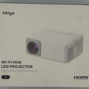 Akiyo Wi-Fi Mini LED Projector — New in Box — MSRP ~$99
